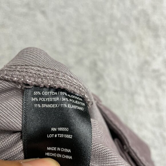 NWOT 32 Degrees Cool Women's M Ankle Length Cropped Pants Cotton Blend Purple - Picture 9 of 10